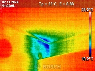 Recherche de fuite caméra thermique